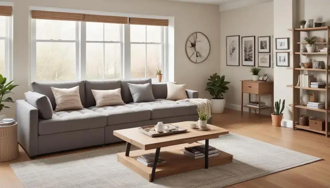 Móveis multifuncionais para otimizar espaços