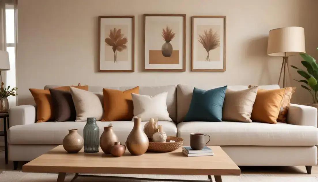 Objetos decorativos para sala: transforme seu espaço com estilo único hoje