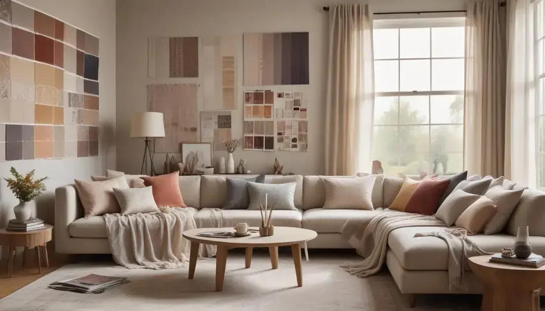 Estilo e combinação: cores, padrões e harmonia com a decoração