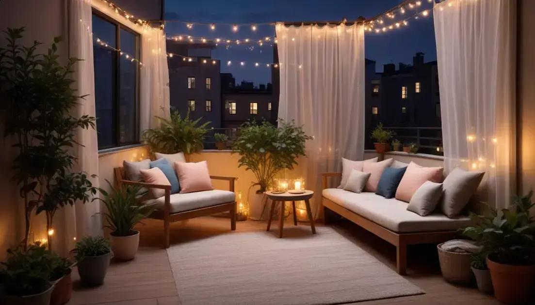 Iluminação, tecidos e cores que ampliam visualmente o ambiente