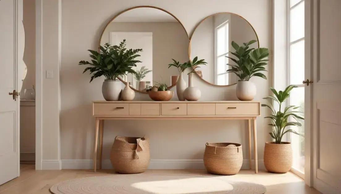 Decoração de hall de entrada: 12 ideias práticas para transformar sua entrada já