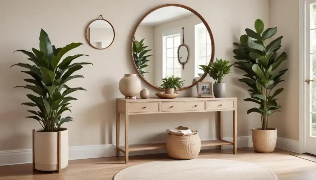 Acessórios que funcionam: espelhos, tapetes, quadros e plantas