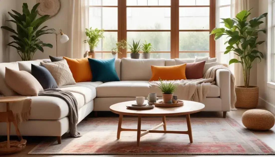 Decoração com almofadas e mantas: transforme sua sala com estilo e conforto hoje