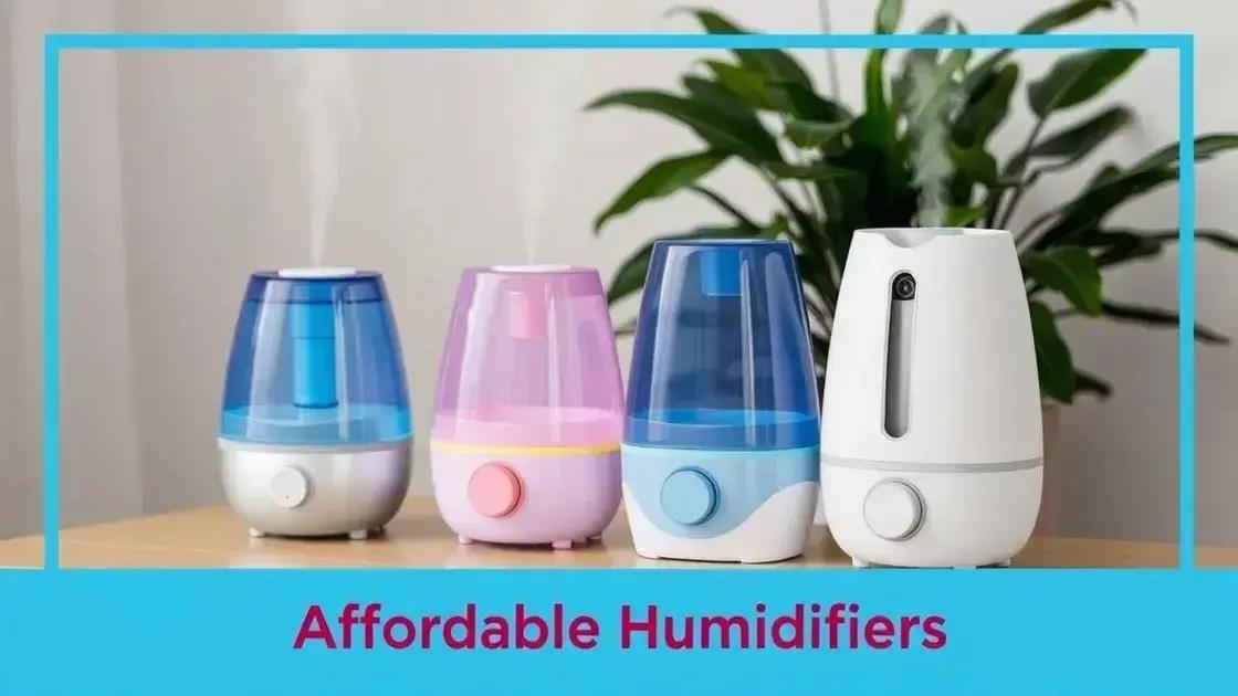 Humidificadores mais baratos: os melhores modelos em 2025