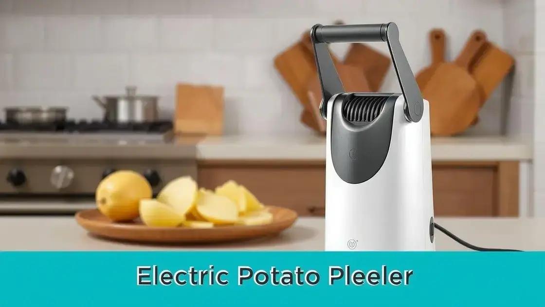 Descascador de batatas elétrico profissional: a solução prática para sua cozinha