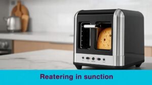 Torradeira com timer ajustável e função reaquecimento para seu café da manhã