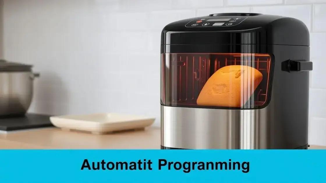 Máquina de pão com programação automática: o segredo para pães frescos