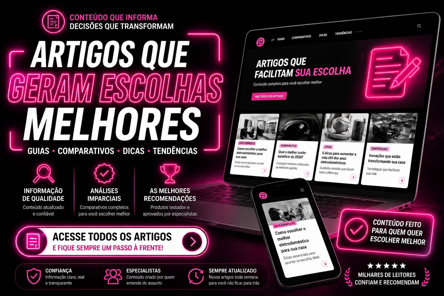 Guias e recomendações para casa inteligente e decoração
